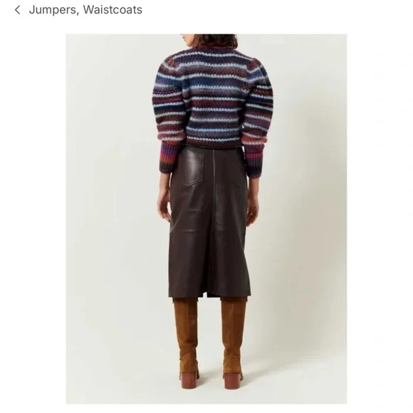 Designer Striped Multicolor Sweater - Picture 6 of 7